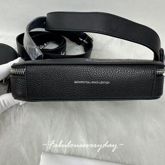 Coach Charter Slim Crossbody Bag With Sketch Print In Leather/Black CAM96 NWT - Picture 7 of 9